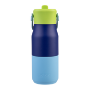 Oasis Stainless Steel Double Wall Insulated JNR Drink Bottle with Sipper 400ml Peacock Blue image 3 – thumbnail