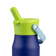 Oasis Stainless Steel Double Wall Insulated JNR Drink Bottle with Sipper 400ml Peacock Blue image 7 – thumbnail