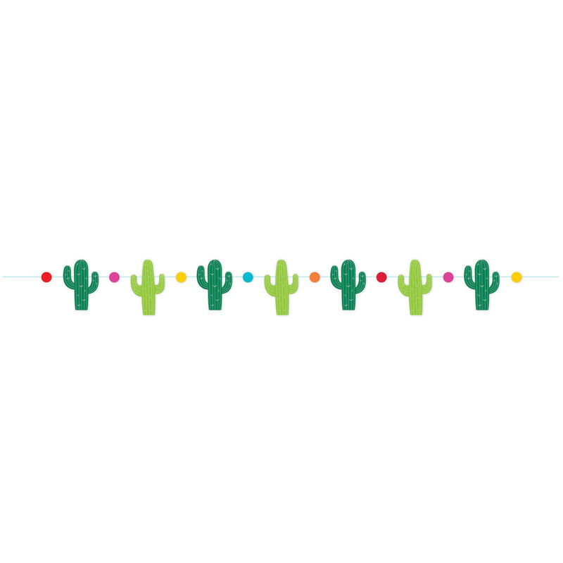 Fiesta cactus party banner