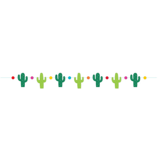 Fiesta cactus party banner