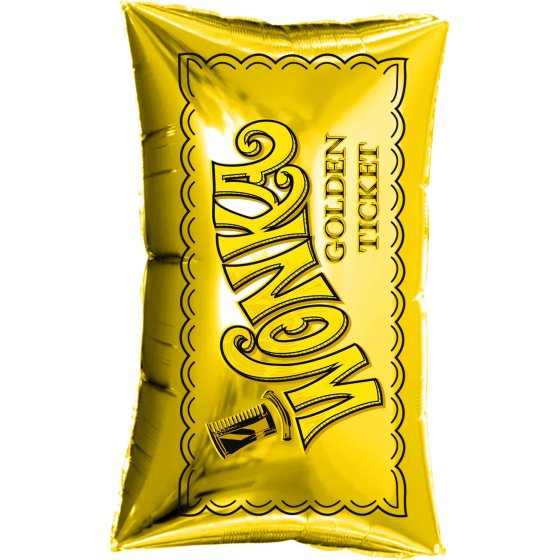 Super Shape Willy Wonka Golden Ticket P38