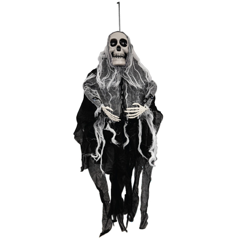 Black hanging mini ghoul Halloween animatronic