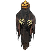 Hanging pumpkin man Halloween animatronic decoration – thumbnail