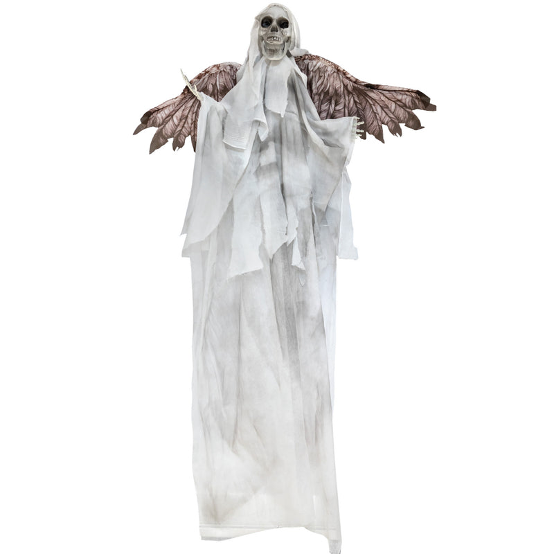 Hanging evil angel skeleton Halloween animatronic
