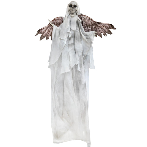 Hanging evil angel skeleton Halloween animatronic