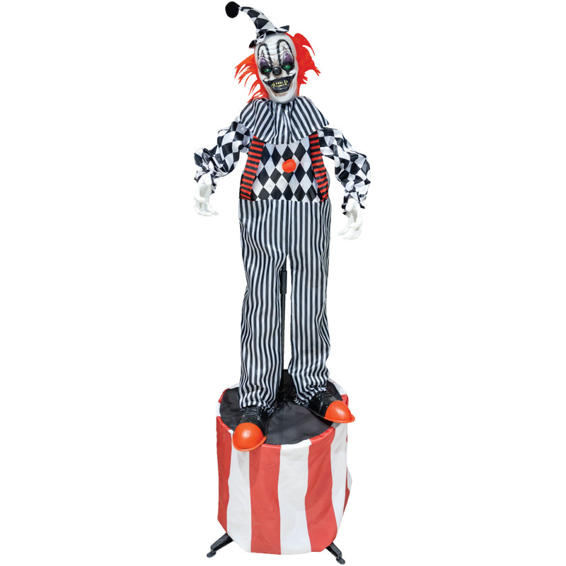 Clown on stage Halloween animatronic decoration