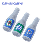 Furry Beer Bottle Plush 3 Asstd 22x8cm