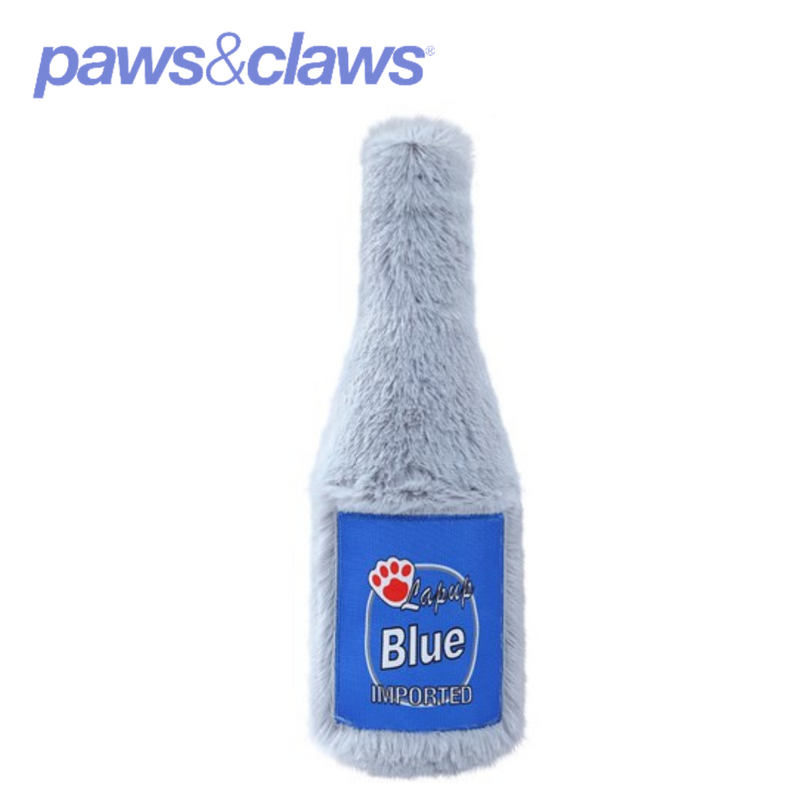 Furry Beer Bottle Plush 3 Asstd 22x8cm