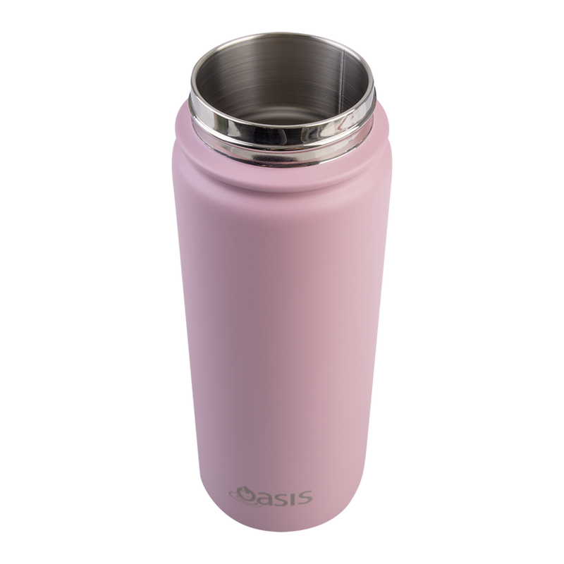 Oasis Challenger Stainless Steel Double Wall Insulated Drink Bottle Quick Release lid 550ml Blush image 5