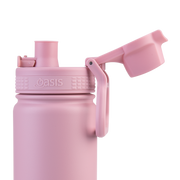 Oasis Challenger Stainless Steel Double Wall Insulated Drink Bottle Quick Release lid 550ml Blush image 7 – thumbnail
