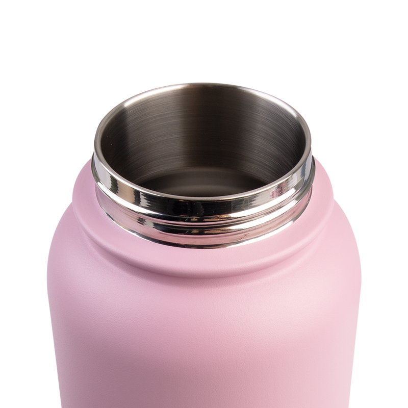 Oasis Challenger Stainless Steel Double Wall Insulated Drink Bottle Quick Release lid - 1 Litre Blush image 6