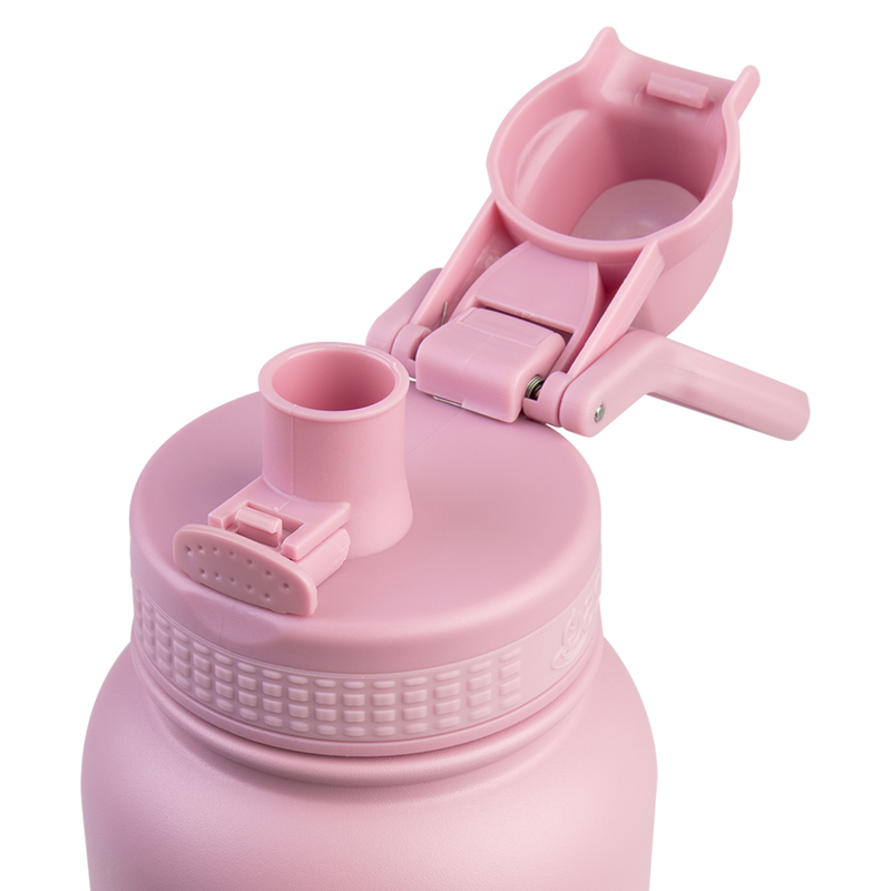 Oasis Challenger Stainless Steel Double Wall Insulated Drink Bottle Quick Release lid - 1 Litre Blush image 8