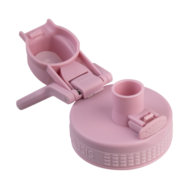 Oasis Challenger Stainless Steel Double Wall Insulated Drink Bottle Quick Release lid - 1 Litre Blush image 9