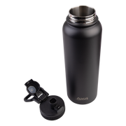 Oasis Challenger Stainless Steel Double Wall Insulated Drink Bottle Quick Release lid - 1 Litre Black image 4 – thumbnail