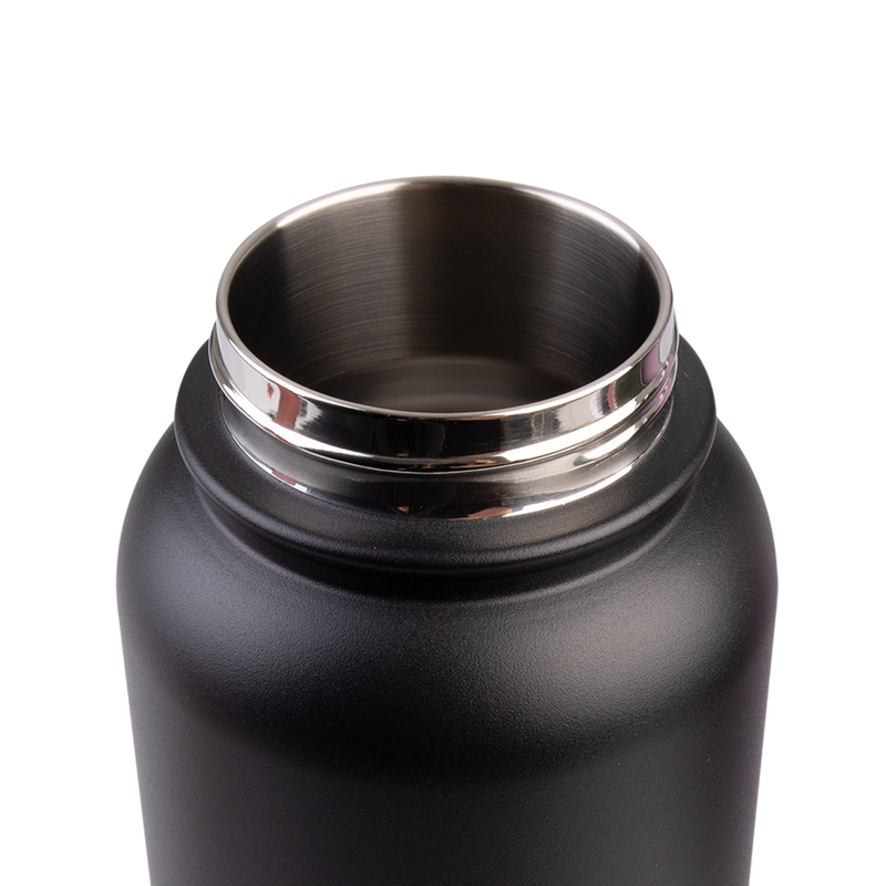 Oasis Challenger Stainless Steel Double Wall Insulated Drink Bottle Quick Release lid - 1 Litre Black image 6