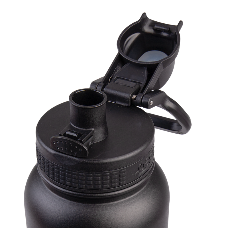 Oasis Challenger Stainless Steel Double Wall Insulated Drink Bottle Quick Release lid - 1 Litre Black image 8