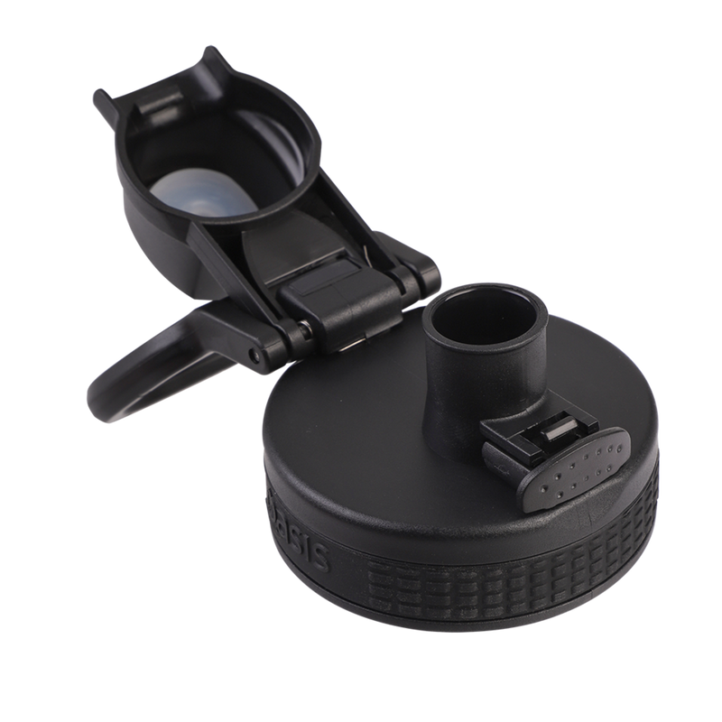 Oasis Challenger Stainless Steel Double Wall Insulated Drink Bottle Quick Release lid - 1 Litre Black image 9