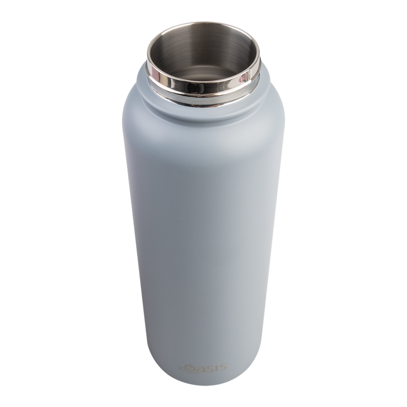 Oasis Challenger Stainless Steel Double Wall Insulated Drink Bottle Quick Release lid - 1 Litre Hazy Blue image 5