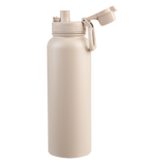 Oasis Challenger Stainless Steel Double Wall Insulated Drink Bottle Quick Release lid - 1 Litre Oat image 2 – thumbnail