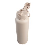 Oasis Challenger Stainless Steel Double Wall Insulated Drink Bottle Quick Release lid - 1 Litre Oat image 3 – thumbnail