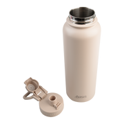 Oasis Challenger Stainless Steel Double Wall Insulated Drink Bottle Quick Release lid - 1 Litre Oat image 4 – thumbnail