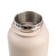 Oasis Challenger Stainless Steel Double Wall Insulated Drink Bottle Quick Release lid - 1 Litre Oat image 6 – thumbnail