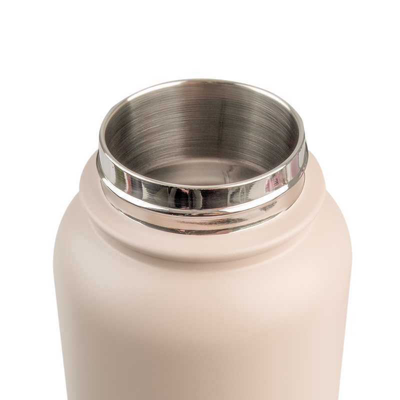 Oasis Challenger Stainless Steel Double Wall Insulated Drink Bottle Quick Release lid - 1 Litre Oat image 6