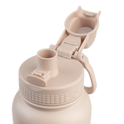 Oasis Challenger Stainless Steel Double Wall Insulated Drink Bottle Quick Release lid - 1 Litre Oat image 8 – thumbnail