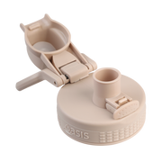 Oasis Challenger Stainless Steel Double Wall Insulated Drink Bottle Quick Release lid - 1 Litre Oat image 9 – thumbnail