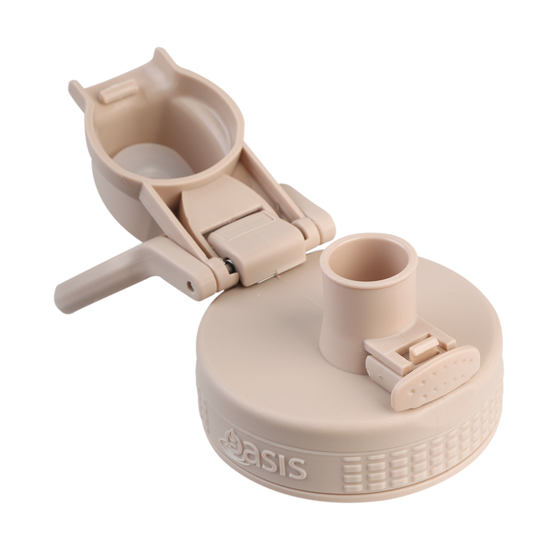 Oasis Challenger Stainless Steel Double Wall Insulated Drink Bottle Quick Release lid - 1 Litre Oat image 9