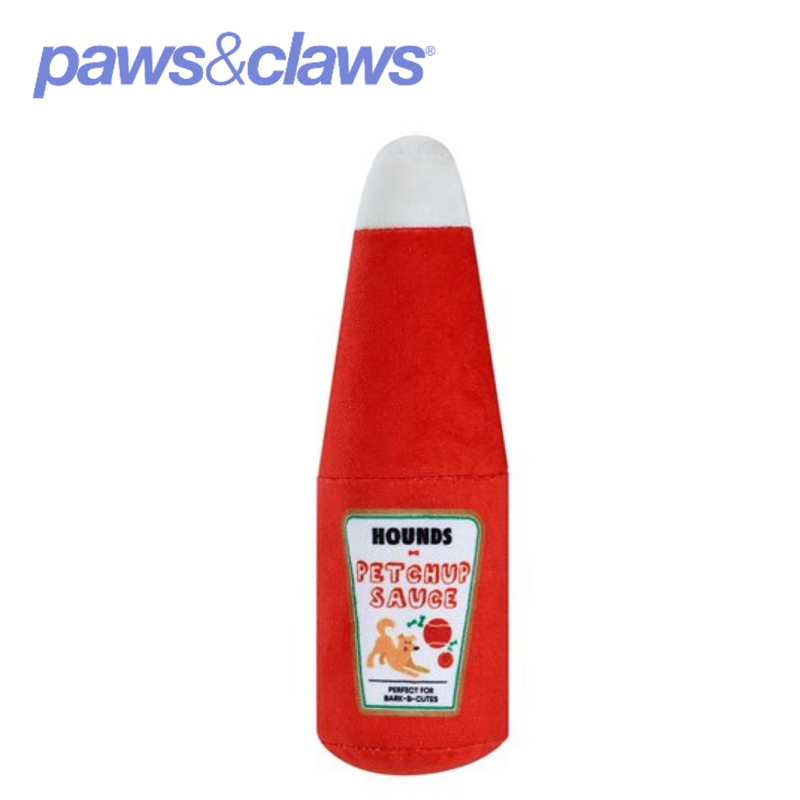 Plush Tomato Sauce Bottle 20x8cm