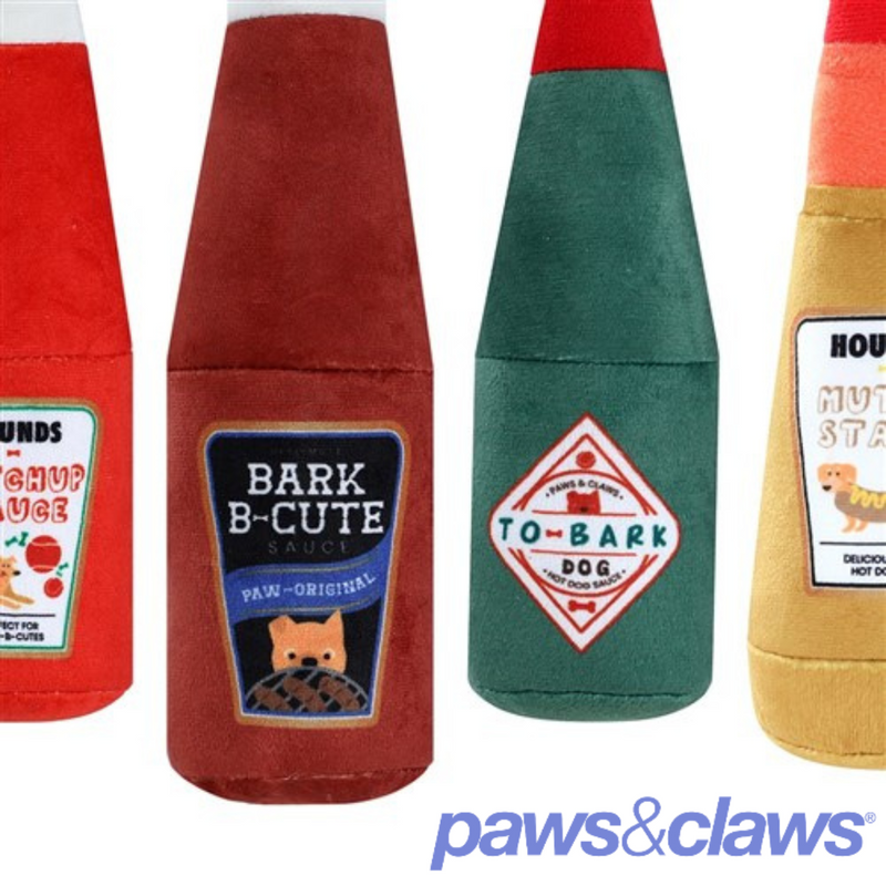 Plush Tomato Sauce Bottle 20x8cm