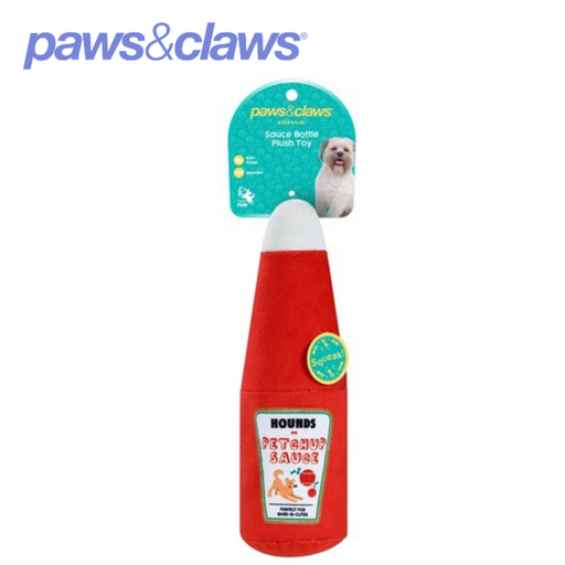 Plush Tomato Sauce Bottle 20x8cm