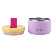 Oasis Stainless Steel Double Wall Insulated JNR Food Flask with Quick Release Lid 300ml Bubblegum Pink image 8 – thumbnail