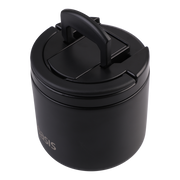 Oasis Stainless Steel Double Wall Insulated Food Flask with Quick Release Lid & Spork 550ml Black image 4 – thumbnail