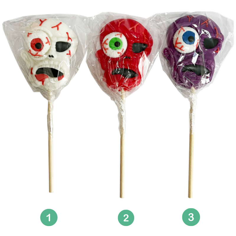Lollies Skull Pops with Jelly Eye 85g