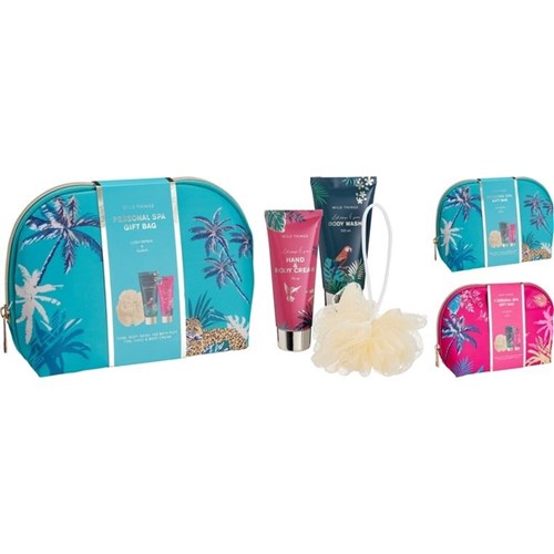 280g spa and body care collection enclosed in a stylish cosmetic bag