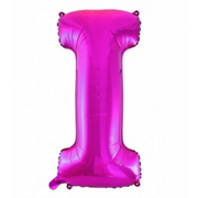 Alphabet Foil Balloon 35cm Hot Pink - I