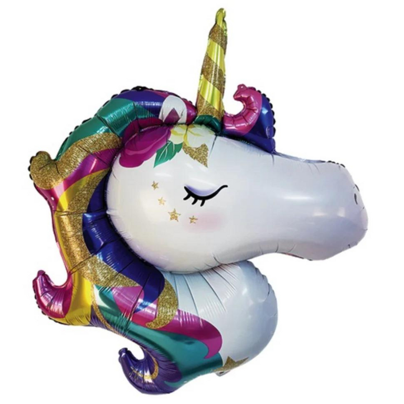 Unicorn Head Foil Balloon 90cm