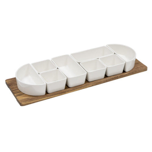 Medium modular serving tray with removable sections