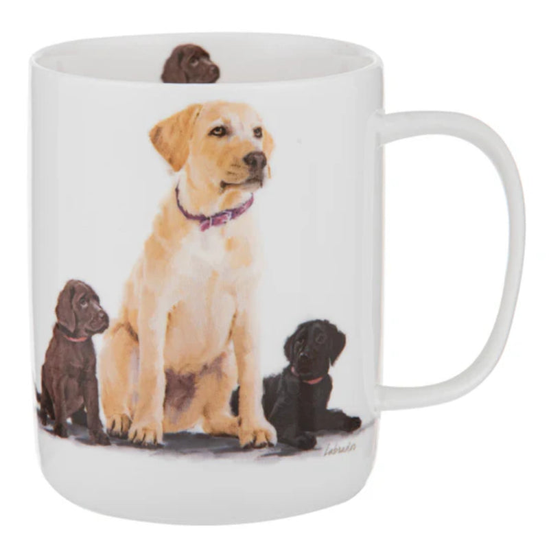 Labrador dog ceramic mug with bright print