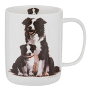 Border Collie ceramic mug with illustration