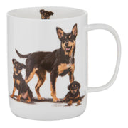 Kelpie dog ceramic mug with artwork