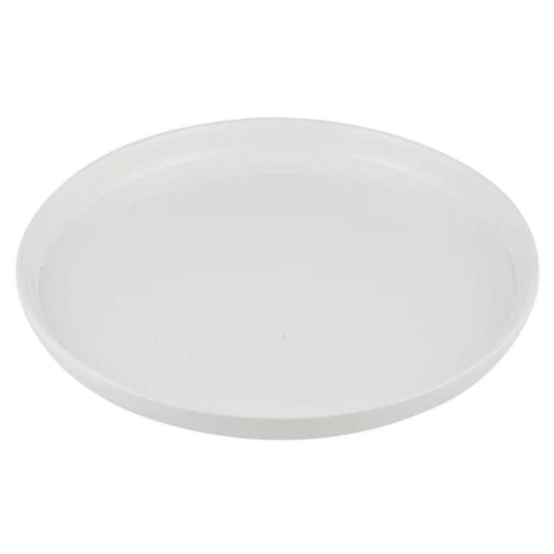 30 cm round serving platter styled with canapés