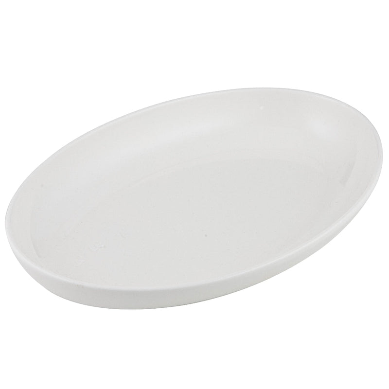 35 cm oval serving bowl with salad on table