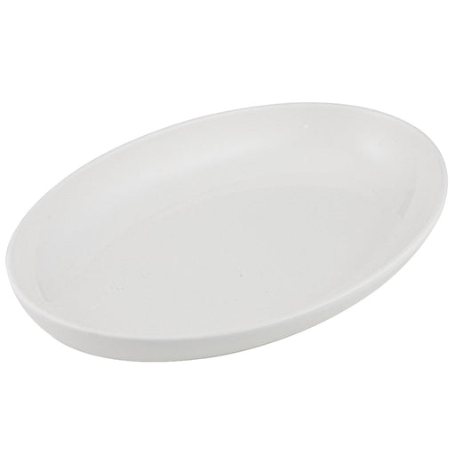 35 cm oval serving bowl with salad on table