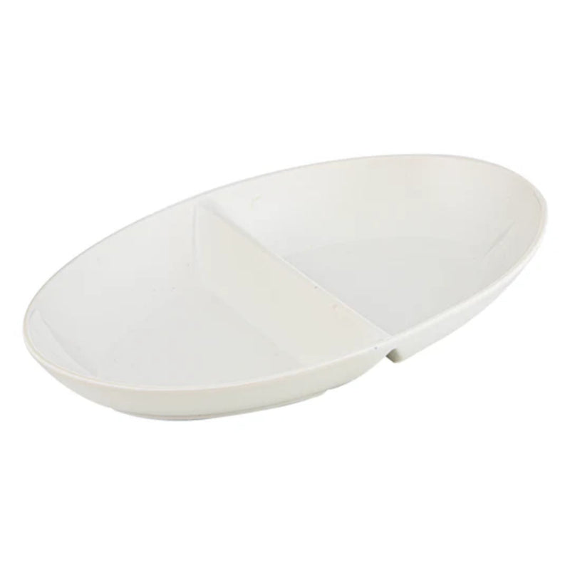 Large 35 cm divided bowl filled with snacks