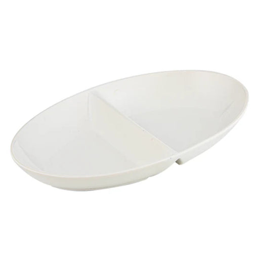 Large 35 cm divided bowl filled with snacks
