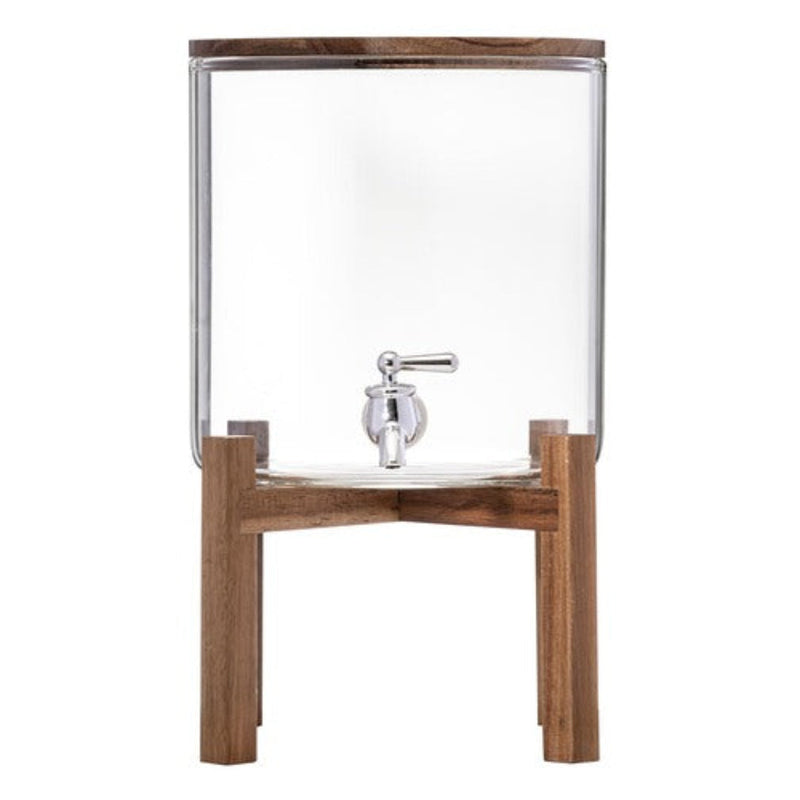 5L clear beverage dispenser with tap and fruit