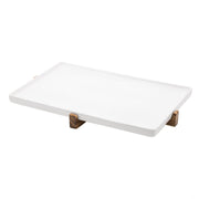 Sheet pan with protective trivet for serving